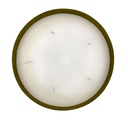 Vela con bowl dorado 20cm