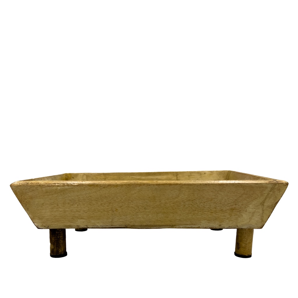 Bandeja madera con pedestal 29x20cm