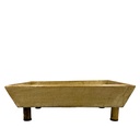 Bandeja madera con pedestal 29x20cm