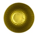 Macetero dorado pedestal 25x25x27cm