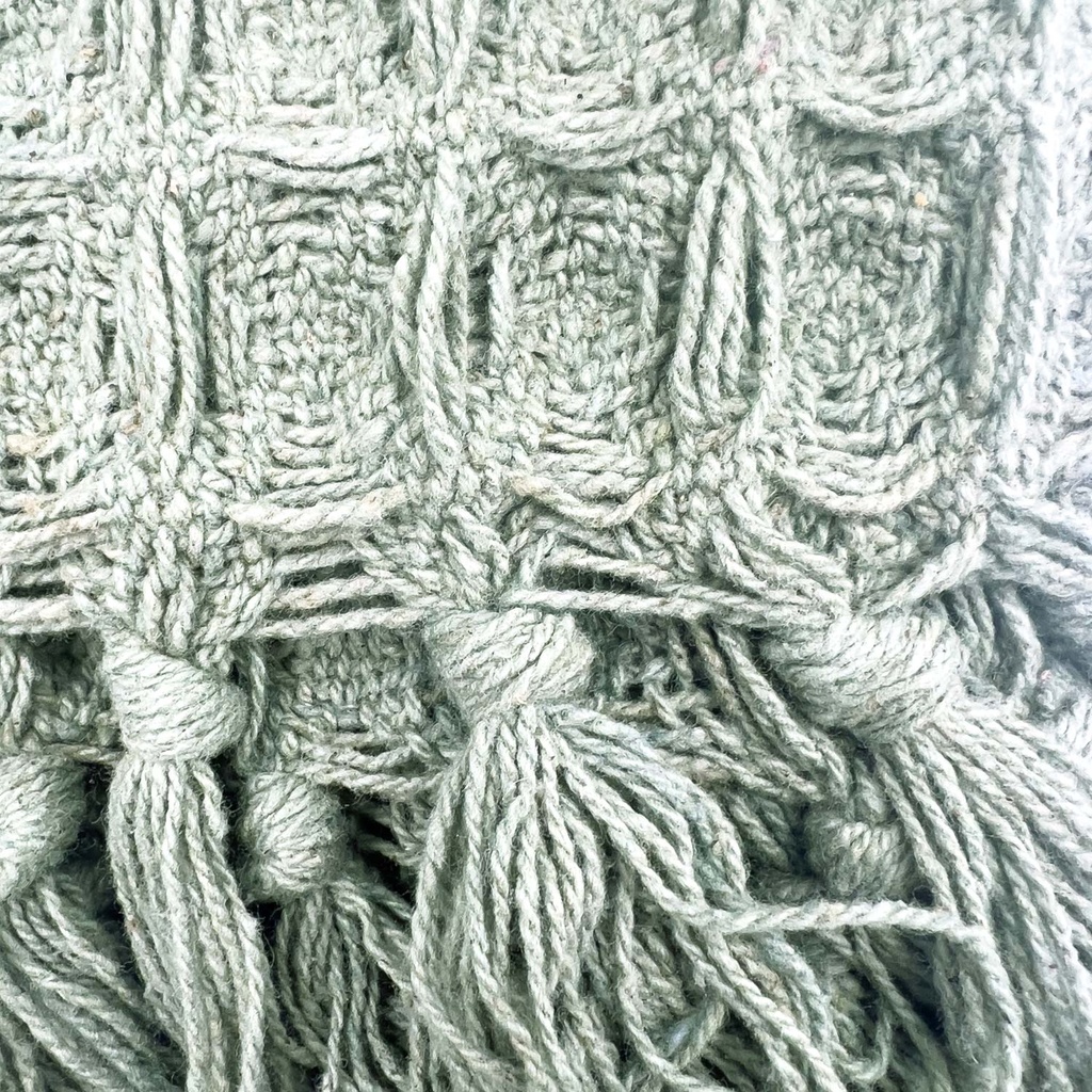 Manta waffle verde 130x170cm
