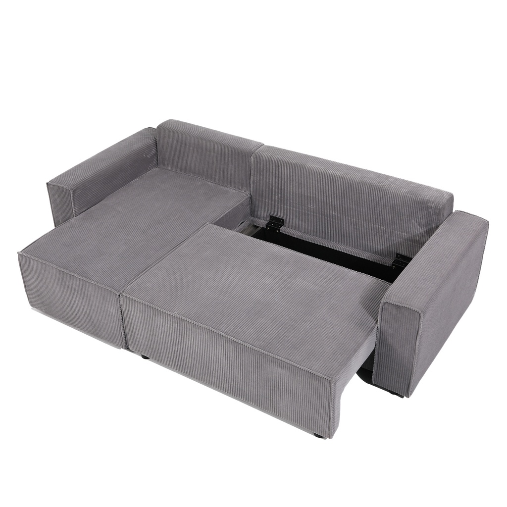 Sofá cama seccional Vito gris