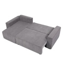Sofá cama seccional Vito gris