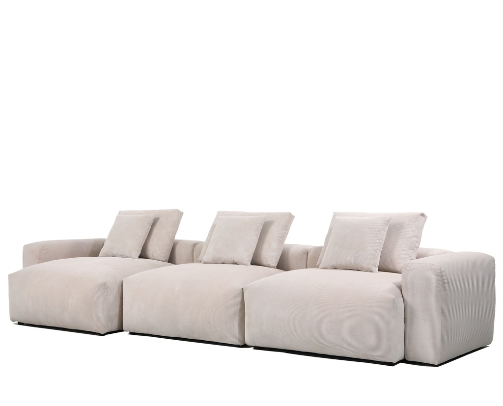 Sofá modular izquierdo Dante gris claro