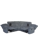 Sofá seccional reclinable Houston gris