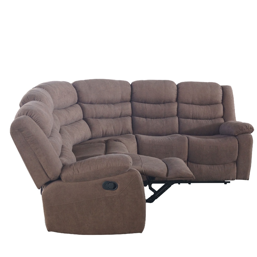 Sofá seccional reclinable Austin café