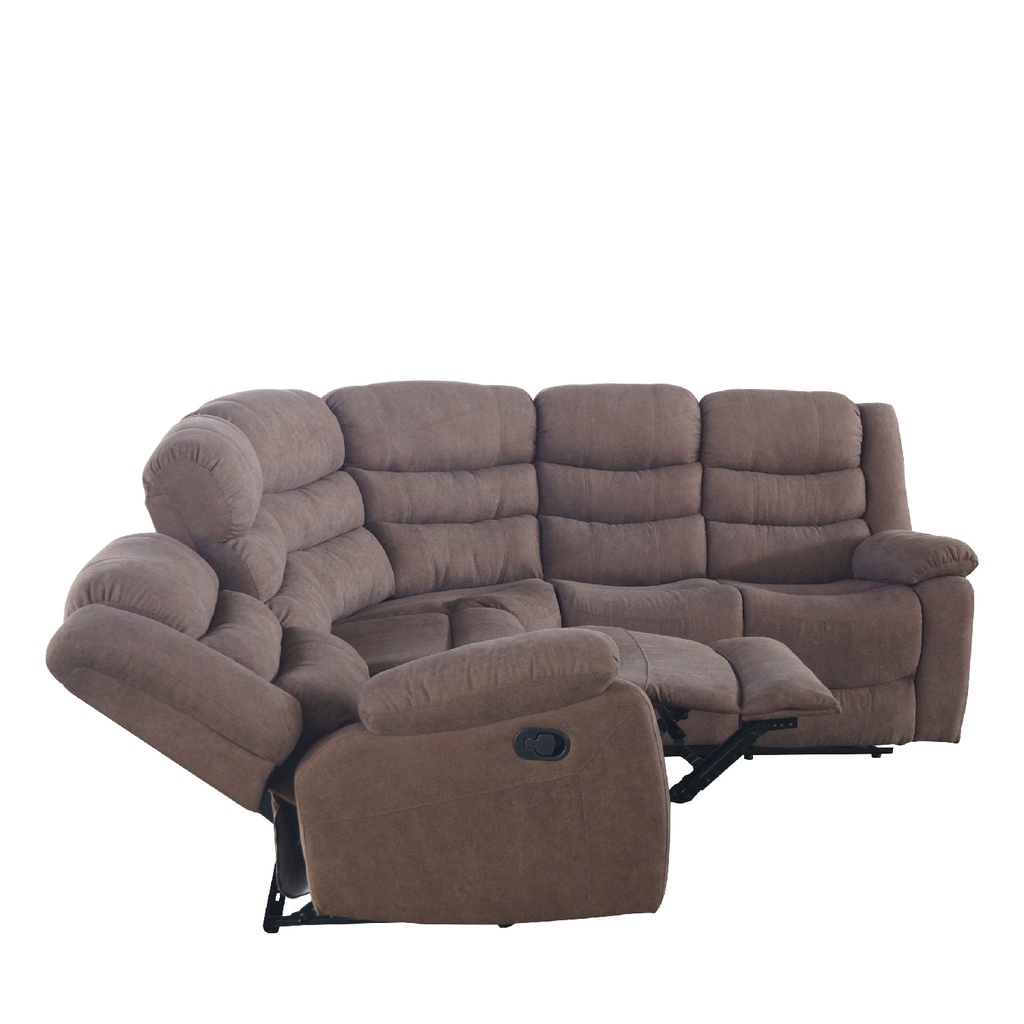 Sofá seccional reclinable Austin café