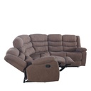 Sofá seccional reclinable Austin café
