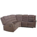 Sofá seccional reclinable Austin café