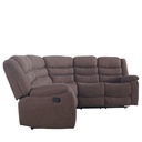 Sofá seccional reclinable Austin café