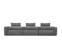 Sofá modular derecho Dante gris