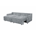 Sofá cama Gosier gris