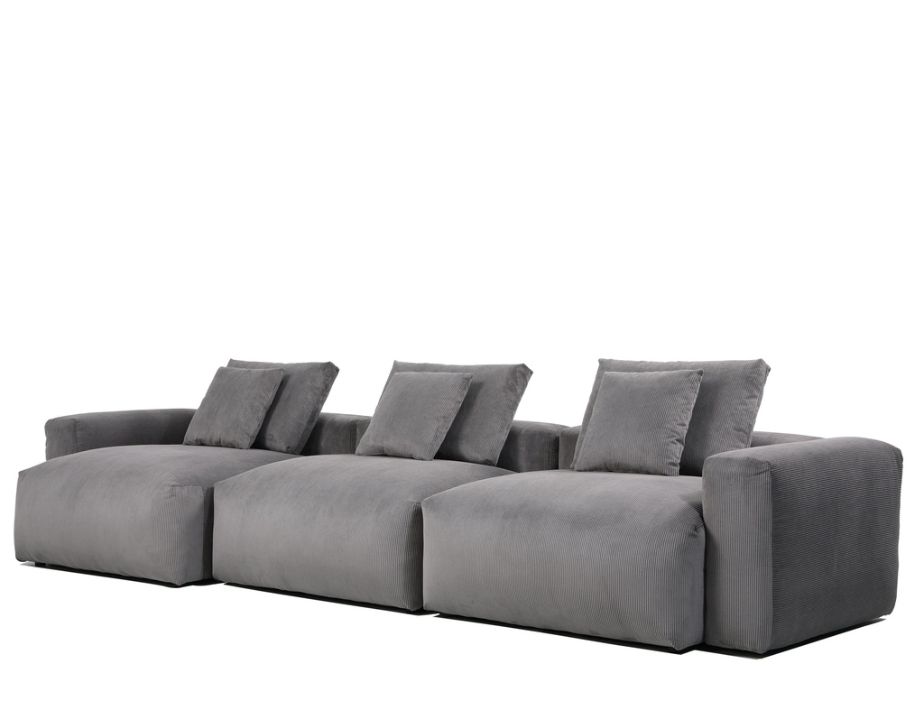 Sofá modular izquierdo Dante gris