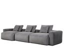 Sofá modular izquierdo Dante gris