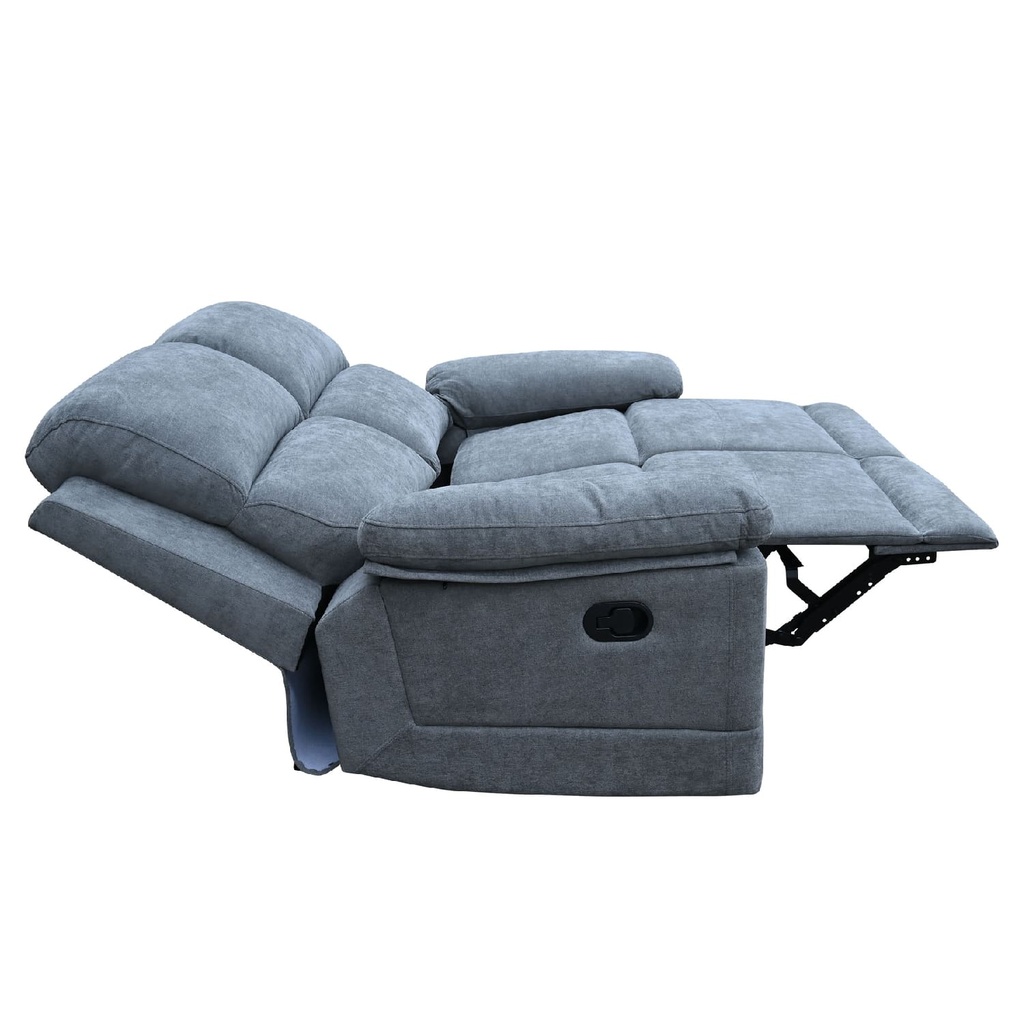 Sofá reclinable 2 cuerpos Mark gris