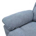 Sofá reclinable 3 cuerpos Mark gris
