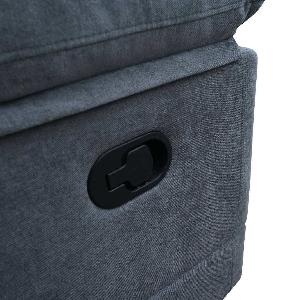 Sofá reclinable 3 cuerpos Mark gris