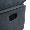 Sofá reclinable 3 cuerpos Mark gris