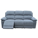 Sofá reclinable 3 cuerpos Mark gris