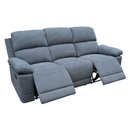 Sofá reclinable 3 cuerpos Mark gris