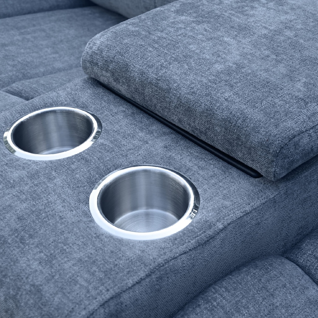 Sofá modular reclinable Connor gris