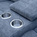 Sofá modular reclinable Connor gris