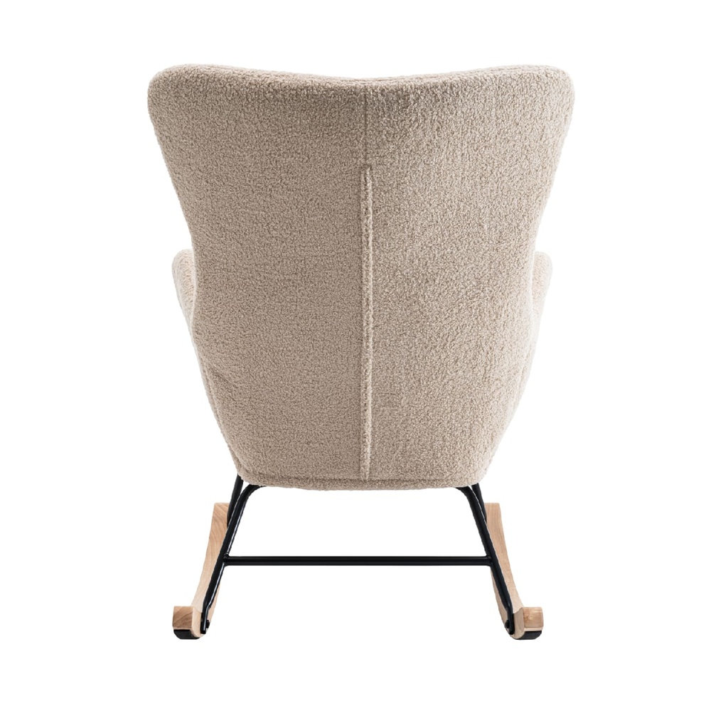 Silla mecedora Corinna beige
