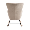 Silla mecedora Corinna beige