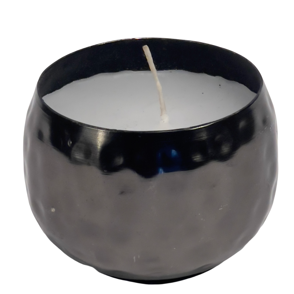 Vela con bowl negro 7cm