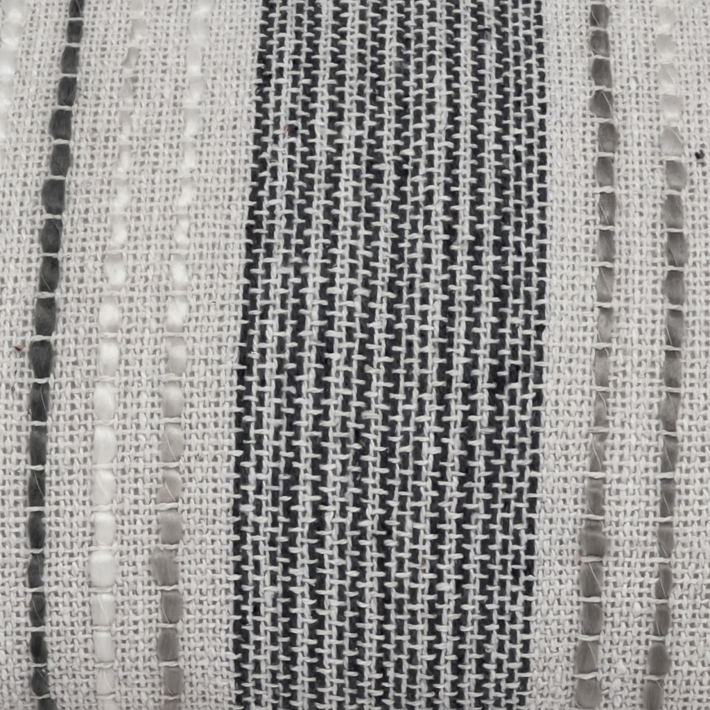Cojín tejido rayas gris 30x50cm