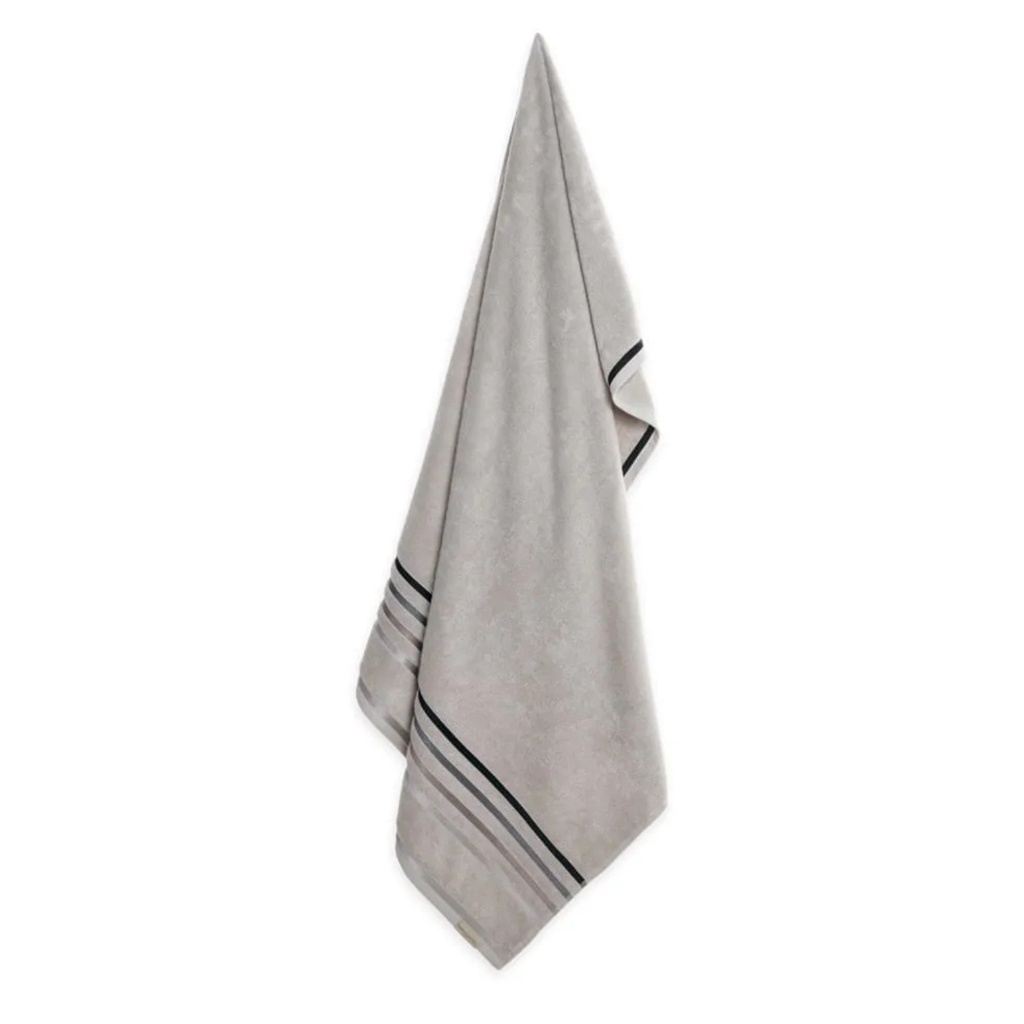 Toalla de baño Lumina 500gr 70 x 140 cm Gris Perla/Gris