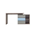Escritorio Doble Levis 238x55x77 gris