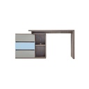 Escritorio Doble Levis 238x55x77 gris