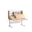 Escritorio con organizador 134x61x112 blanco-madera