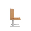 Escritorio con organizador 134x61x112 blanco-madera