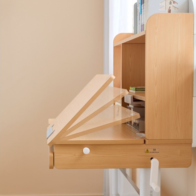Escritorio con organizador 134x61x112 blanco-madera