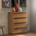 Cómoda Varese 4 cajones rustic