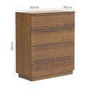 Cómoda Varese 4 cajones rustic