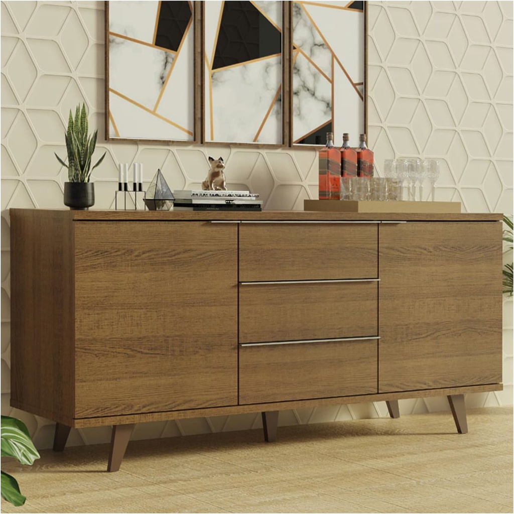Buffet Salerno 2 puertas 3 cajones blanco