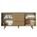 Buffet Salerno 2 puertas 3 cajones blanco