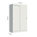 Closet Tokio 2 puertas blanco