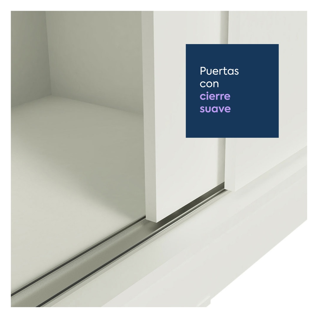 Closet Tokio 2 puertas blanco
