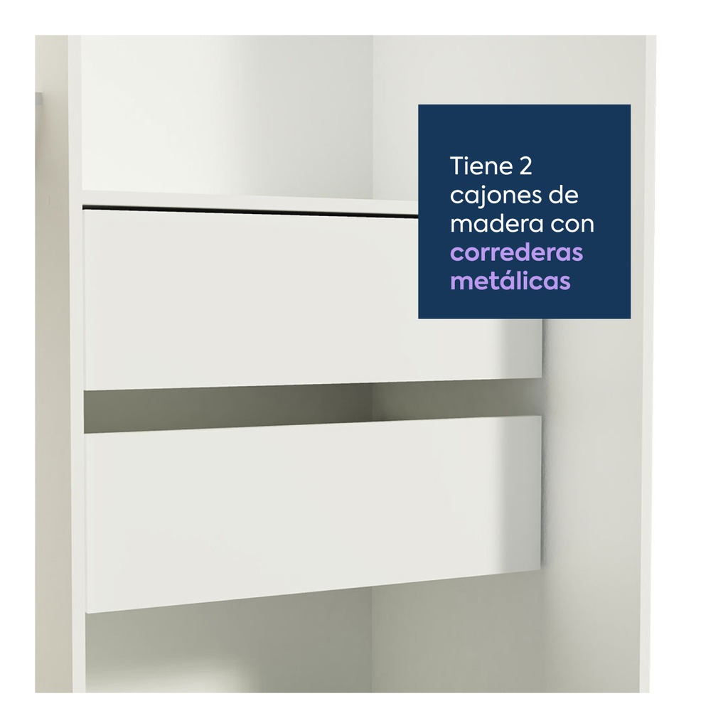 Closet Tokio 2 puertas blanco