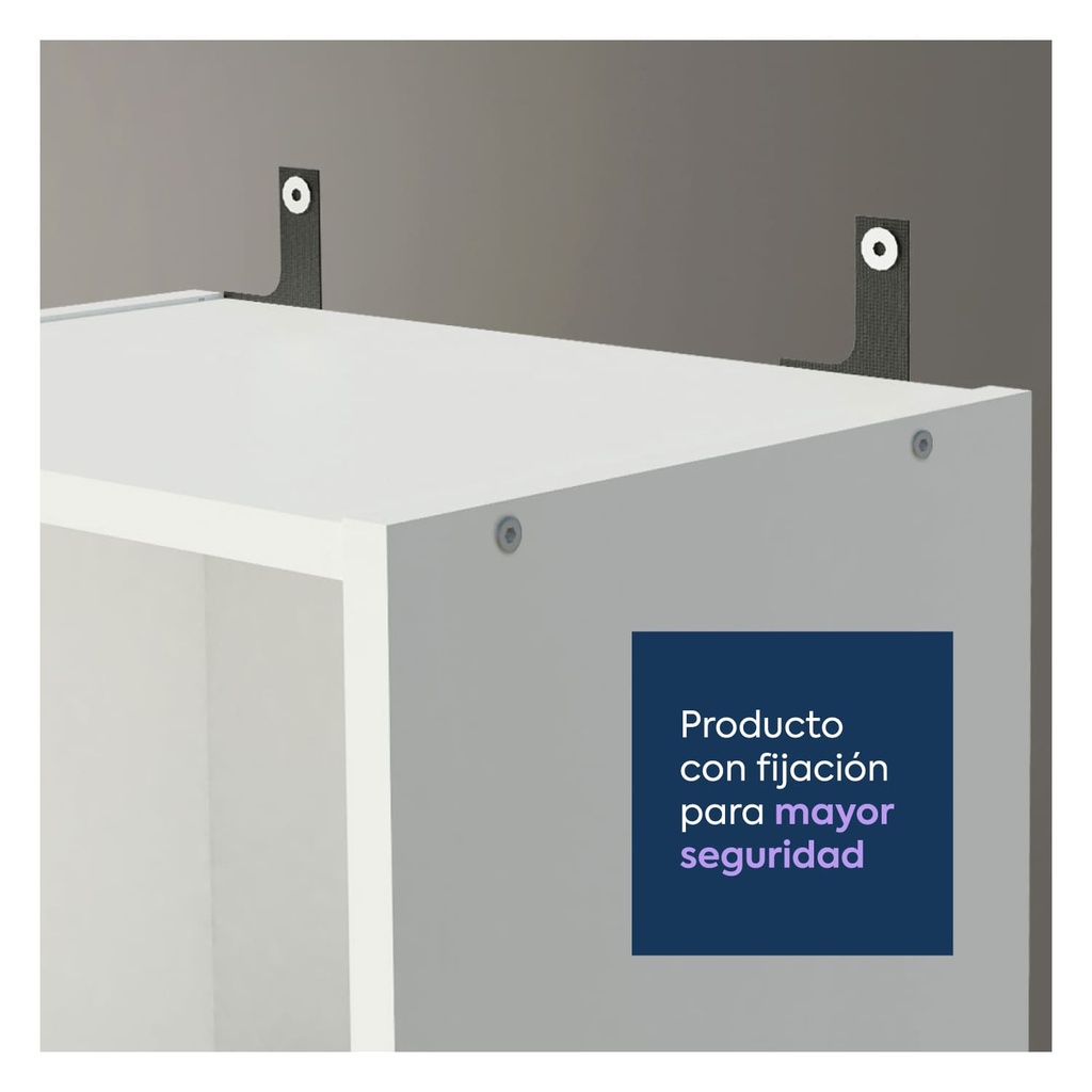 Librero Novara 6 niveles blanco