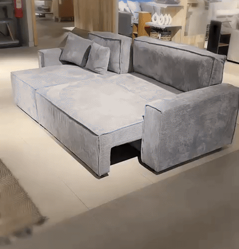 Sofá cama seccional Vito gris