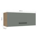 Aéreo cocina Agata gris 1 puerta 80cm