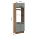 Mueble horno Agata gris 70cm