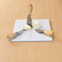 Tabla con utensilios queso 25x20cm