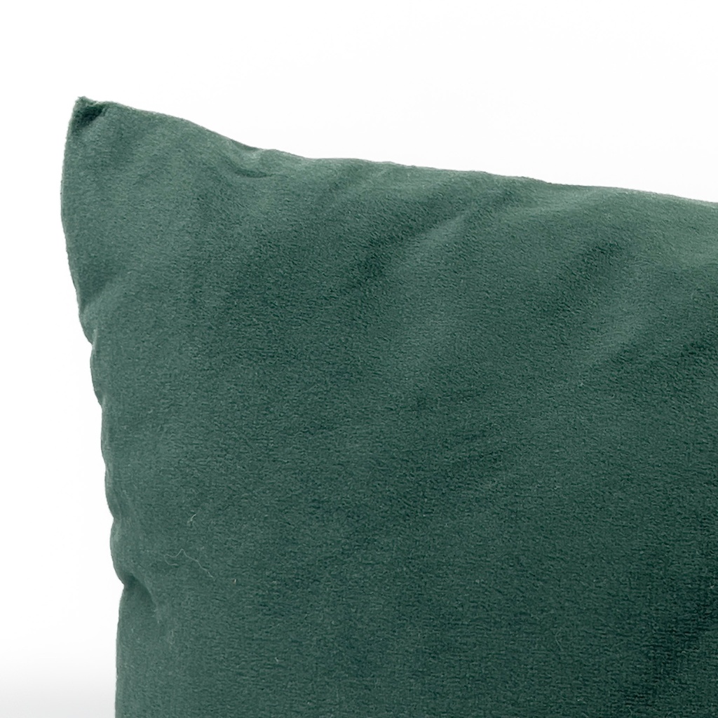 Cojín velvet verde oscuro 45x45cm