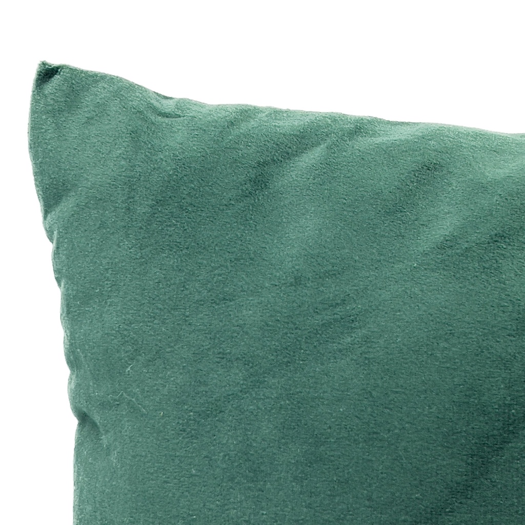 Cojín velvet verde oscuro 30x50cm